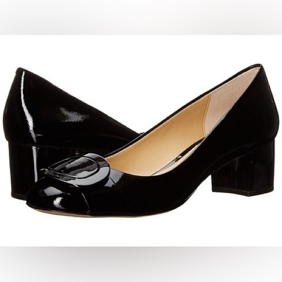 Michael Kors Black Patent Leather Heels - Picture 1 of 5